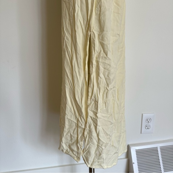 Bella Dahl Butter Yellow Rayon Midi Slip Dress Sz M - Picture 6 of 11